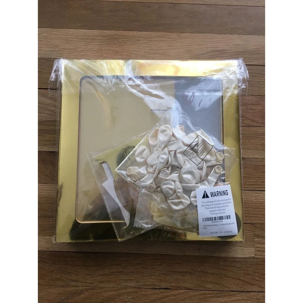 Gold Gender Reveal Party Decorations Set